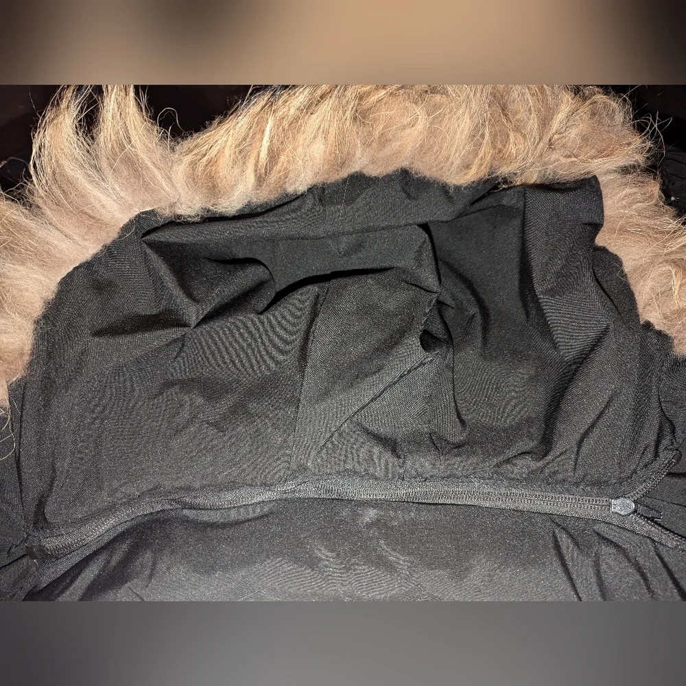 Embroidered Sleeve Hooded Full Zip Jacket XXL